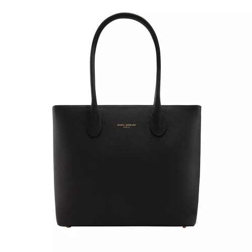 Isabel Bernard Shoppers – Honoré Lysanne Black Calfskin Leather Shoulder Bag in zwart