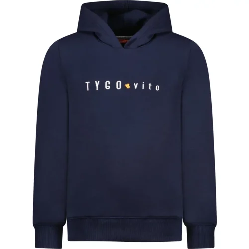 TYGO & vito Jongens hoodie met geborduurd logo noos