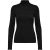 Only Onlbianca l/s roll neck top jrs black/silver glitt