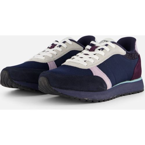 Woden Woden Ronja Sneakers blauw Leer