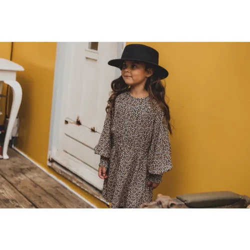 Looxs Revolution Viscose wijde jurk winter dots voor meisjes in de kleur