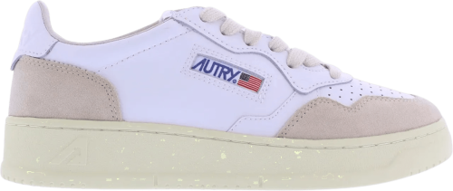 Autry International Sneakers – Dames Autry 01 Low leer/suede wit in wit