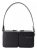 Kara Hobo bags – Hobo Stacked Bag – Leather – Black in zwart