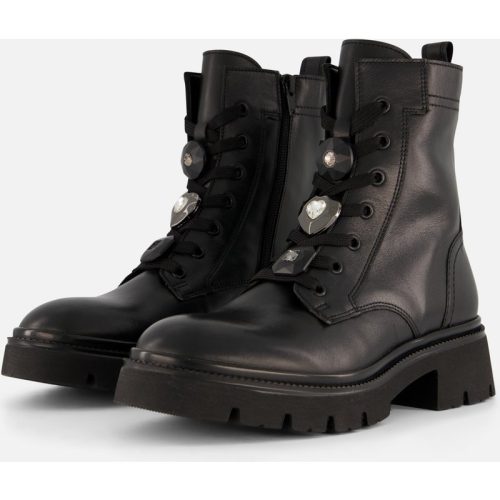 Gabor Gabor Veterboots zwart Leer