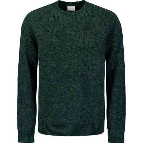 No Excess Pullover crewneck 2 coloured chenil dark green