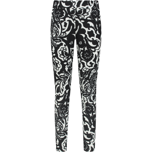 Helena Hart Broek print 7413fio fiore zwart/wit