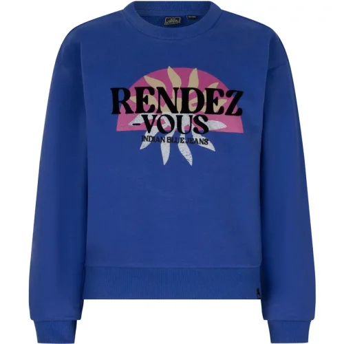 Indian Blue Meisjes sweater rendez vous konings