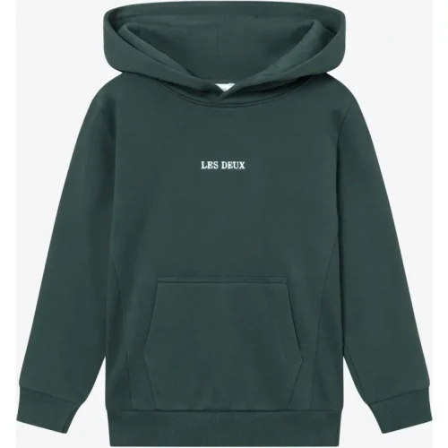 Les Deux Jongens hoodie dexter pine green