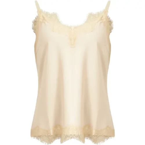 Coster Copenhagen Nude lace top met kant