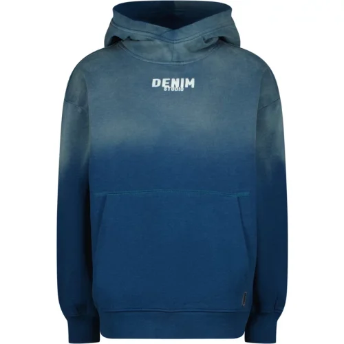 Vingino Jongens hoodie nyx boxy fit denim