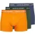 Jack & Jones Heren boxershorts trunks jackex oranje/groen/blauw 3-pack