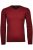 RAGMAN Modern Fit Trui ronde halsdonkerrood, Effen