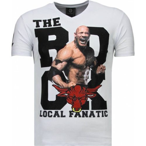 Local Fanatic The rock rhinestone t-shirt