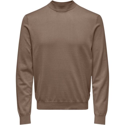 Only & Sons Onswyler life reg 14 ls mock knit taupe