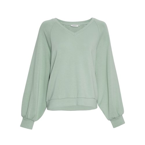 Dames sweatshirt met v-hals Moss Copenhagen Nelina Ima Q