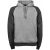 Tee Jays Heren two-tone hooded sweatshirt