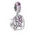 Pandora Charms – Rosafarbener Familienstammbaum Charm-Anhänger in silver