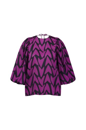 Studio Anneloes Philou 2way Love Top 12196 T-shirt Korte Mouw 9051 Black/magenta