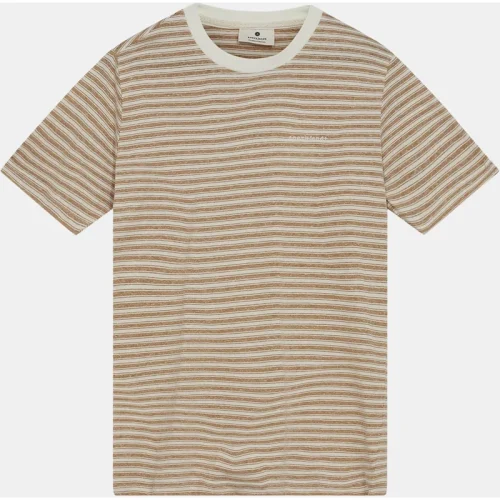 Anerkjendt Akrod s/s cot/linen stripe tee 901538 incense