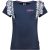 B.Nosy Meisjes t-shirt met ruches op de schouders navy