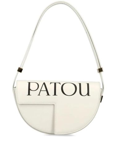 Patou Shoppers – Light Beige Leather Handbag in beige