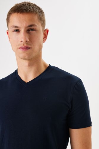 Donkerblauw Basic T-shirt