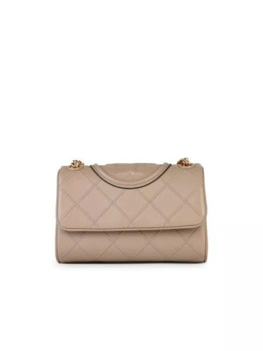 Tory Burch Shoppers – Fleming’ Small Leather Crossbody Bag Nude in beige