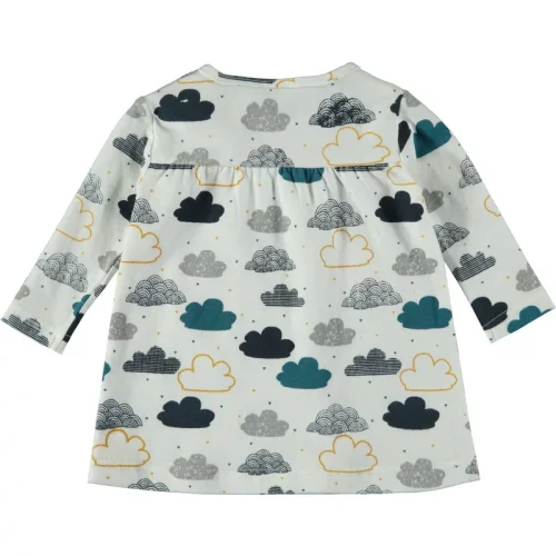 Bampidano Newborn meisjes jurk anna clouds allover