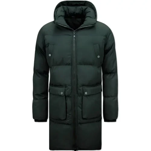 Local Fanatic Lange puffer winterjas met capuchon 3361