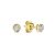 Isabel Bernard Oorbellen – De la Paix Inaya 14 karat gold ear studs with diam in gold