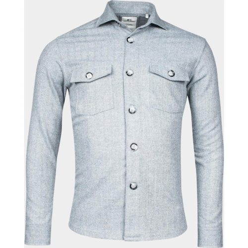 Giordano Overshirt Blauw Salerno, Overshirt with Semi 427502/60