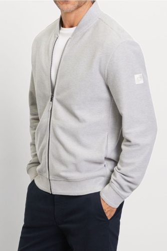 OLYMP Casual Regular Fit Sweatshirt lichtgrijs, Effen