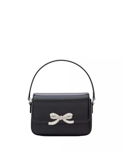 self-portrait Crossbody bags – Black Leather Micro Bag in zwart