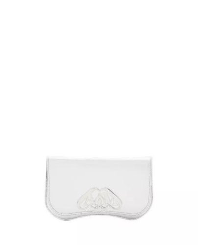 Alexander McQueen Clutches – Silver Clutch Bag in zilver