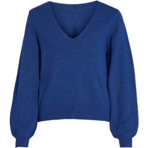 Vila 14084174 viril rev v-neck l/s knit top