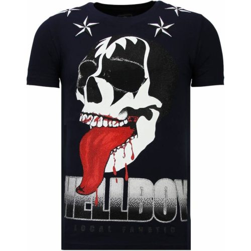 Local Fanatic Hellboy rhinestone t-shirt