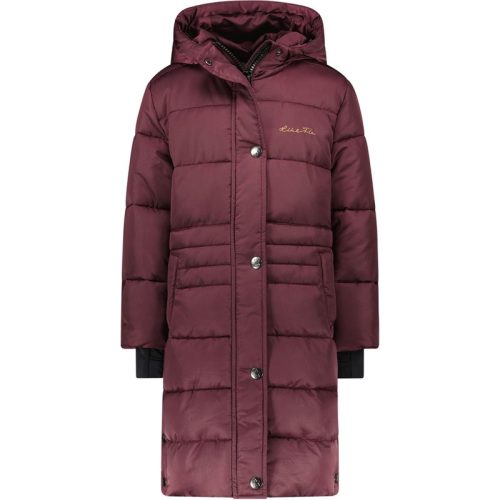 Like Flo Meisjes winterjas lang met capuchon bordeaux