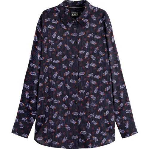 Scotch & Soda All over printed relaxed fit shirt folk floral