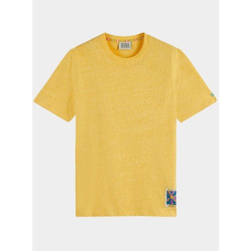 Scotch & Soda T-shirt korte mouw melange tee with chest label 171700/5621