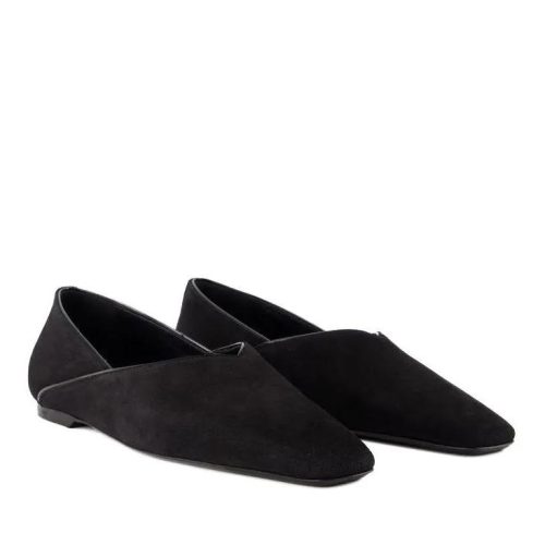 TOTEME Loafers – The Everyday Flat Ballerinas – Toteme – Suede – Bl in zwart