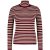 Red Button Top srb4068 roll neck plum/clay