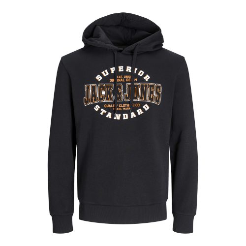 2-hals sweatshirt met capuchon en logo Jack & Jones