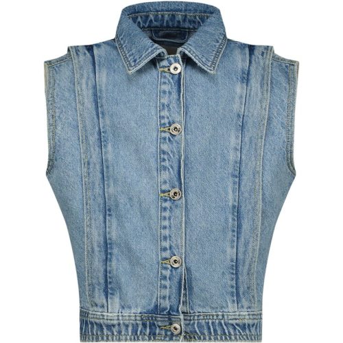 Vingino Meiden gilet taira denim light vintage