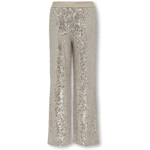 Only Kogfransa sequin straight pant tlr beige