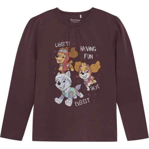 Minymo Meisjes shirt paw patrol catawba grape