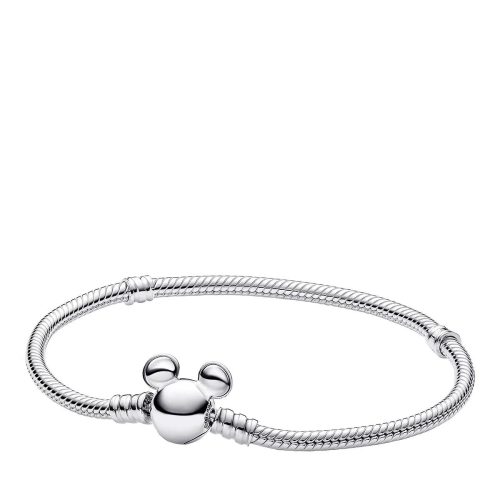 Pandora Armbanden – Disney snake chain sterling silver bracelet with M in silver