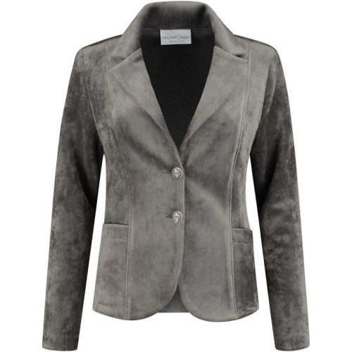 Helena Hart Blazer velvet kort 7324 grij