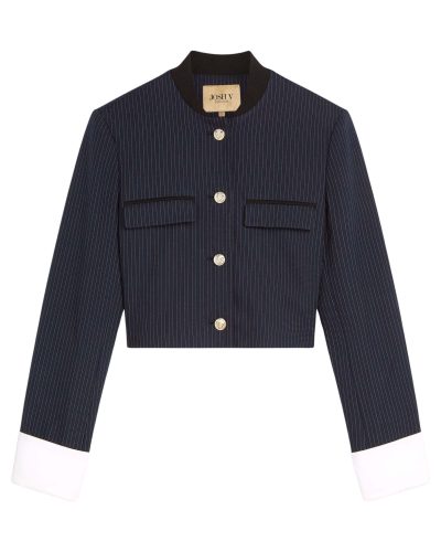 Josh V Louis Cropped Blazer met Pinstripe