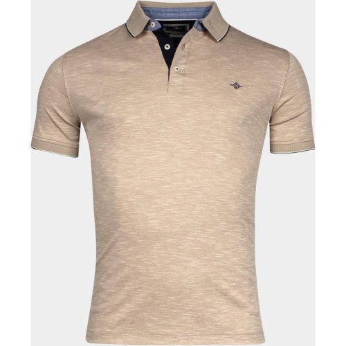 Baileys Polo korte mouw poloshirt 2-tone slub interloc 415212/83