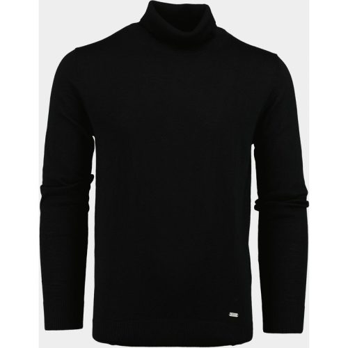 Bos Coltrui Zwart Niels Rollneck Pullover 24305NI13BO/990 black